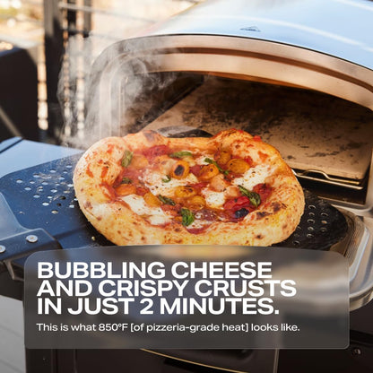 ® Model P Smart Electric Pizza Oven with 12-Inch Stone Baking Surface in Slate Finish