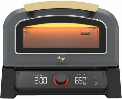 ® Model P Smart Electric Pizza Oven with 12-Inch Stone Baking Surface in Slate Finish