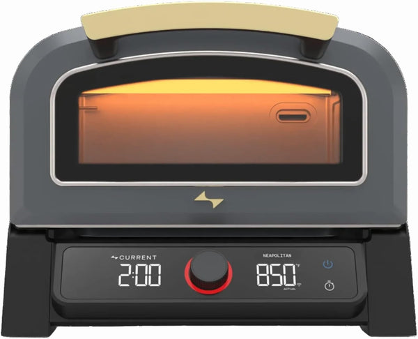 ® Model P Smart Electric Pizza Oven with 12-Inch Stone Baking Surface in Slate Finish