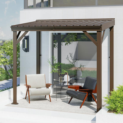 Transform Your Outdoor Space with the Stylish Domi 12' x 20' Lean-To Gazebo – Perfect for Patios and Decks!