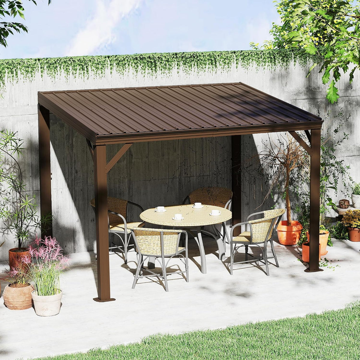 Transform Your Outdoor Space with the Stylish Domi 12' x 20' Lean-To Gazebo – Perfect for Patios and Decks!