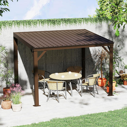 Transform Your Outdoor Space with the Stylish Domi 12' x 20' Lean-To Gazebo – Perfect for Patios and Decks!