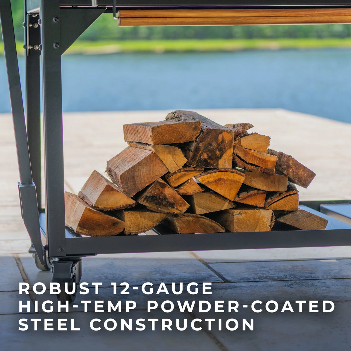 Argentine Santa Maria Heritage Wood-Fired and Charcoal Grill with Fire Brick Construction