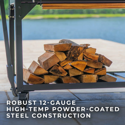 Argentine Santa Maria Heritage Wood-Fired and Charcoal Grill with Fire Brick Construction