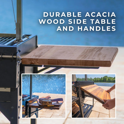 Argentine Santa Maria Heritage Wood-Fired and Charcoal Grill with Fire Brick Construction