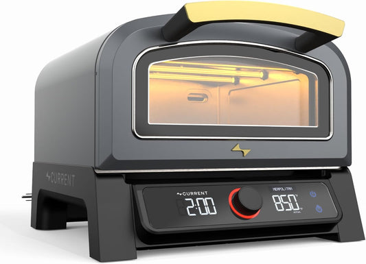 ® Model P Smart Electric Pizza Oven with 12-Inch Stone Baking Surface in Slate Finish