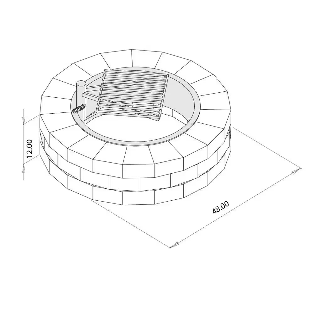 Elevate Your Outdoor Gatherings with the 48-Inch Santa Fe Fire Pit Kit & Cooking Grate!