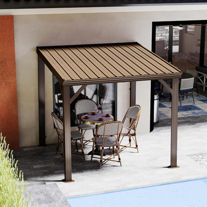 Transform Your Outdoor Space with the Stylish Domi 12' x 20' Lean-To Gazebo – Perfect for Patios and Decks!