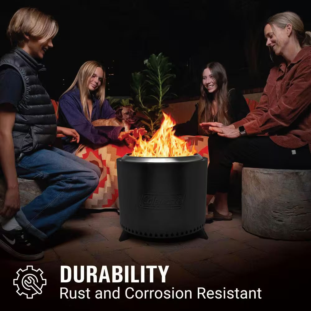 Cityscapes 25-Inch Smokeless Stainless Steel Outdoor Fire Pit for Effortless Ambiance