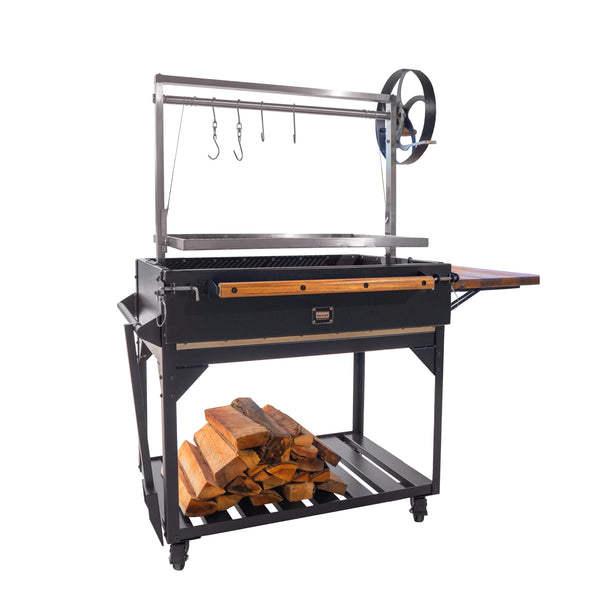 Argentine Santa Maria Heritage Wood-Fired and Charcoal Grill with Fire Brick Construction
