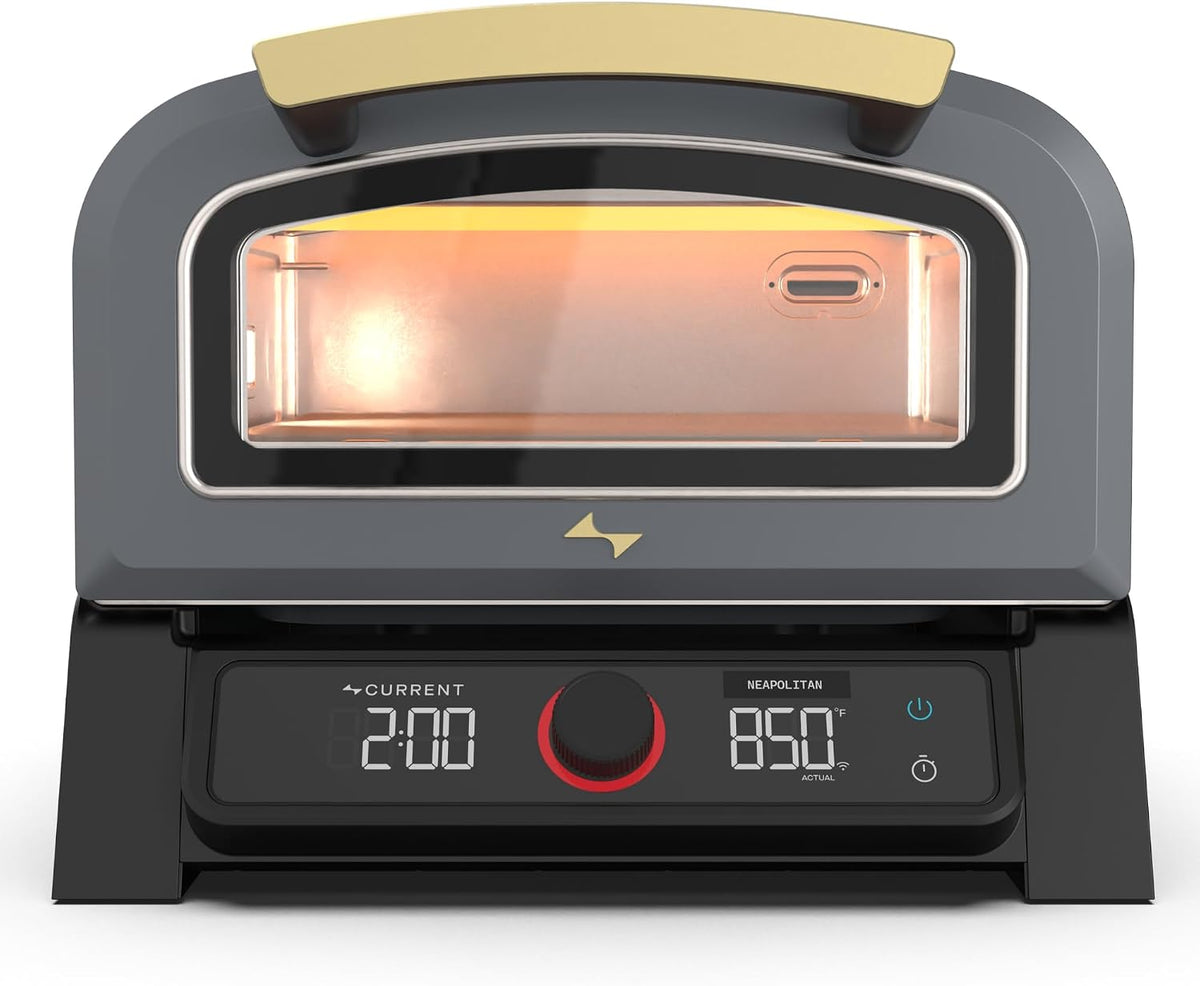 ® Model P Smart Electric Pizza Oven with 12-Inch Stone Baking Surface in Slate Finish