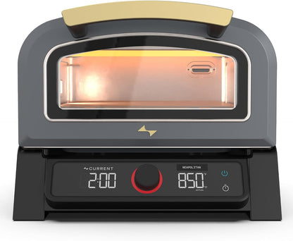 ® Model P Smart Electric Pizza Oven with 12-Inch Stone Baking Surface in Slate Finish