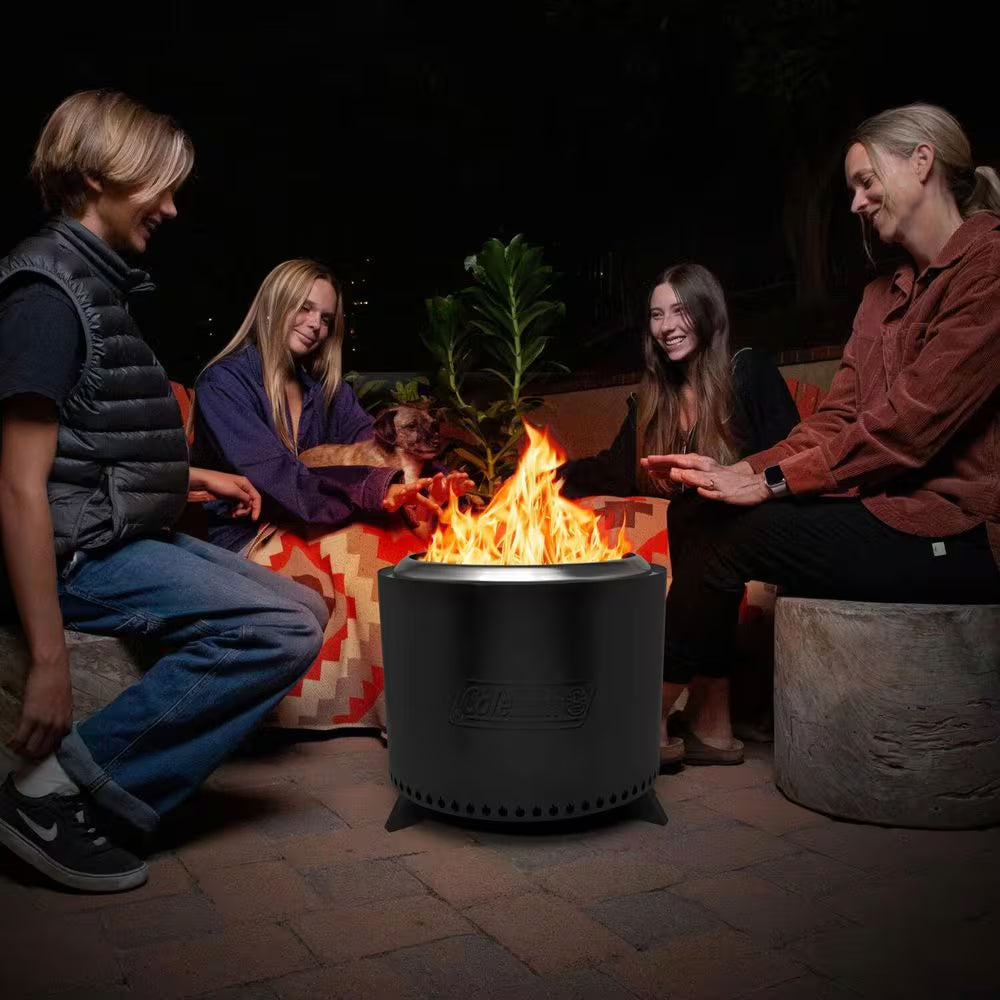 Cityscapes 25-Inch Smokeless Stainless Steel Outdoor Fire Pit for Effortless Ambiance