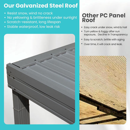 Transform Your Outdoor Space with the Stylish Domi 12' x 20' Lean-To Gazebo – Perfect for Patios and Decks!