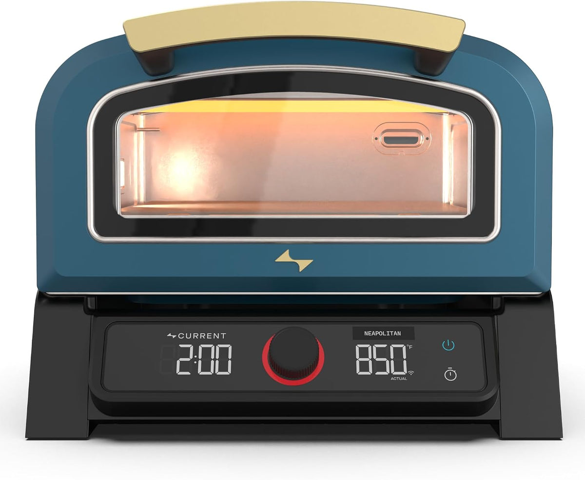 ® Model P Smart Electric Pizza Oven with 12-Inch Stone Baking Surface in Slate Finish