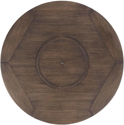 Upgrade Your Outdoor Space with the Signature Design by Ashley Brown Paradise Trail Round Wicker Fire Pit Table