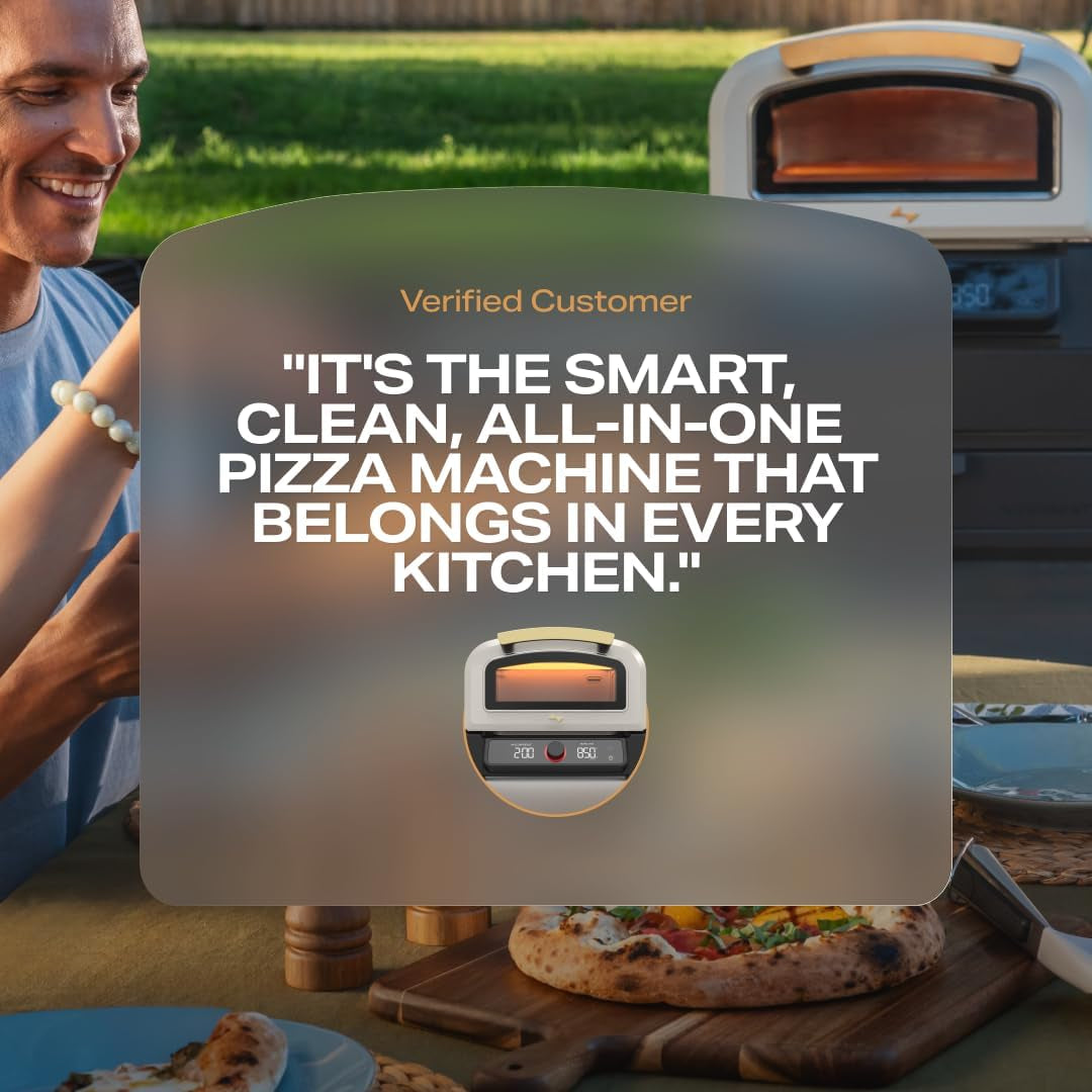 ® Model P Smart Electric Pizza Oven with 12-Inch Stone Baking Surface in Slate Finish