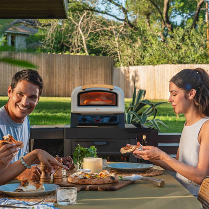 ® Model P Smart Electric Pizza Oven with 12-Inch Stone Baking Surface in Slate Finish
